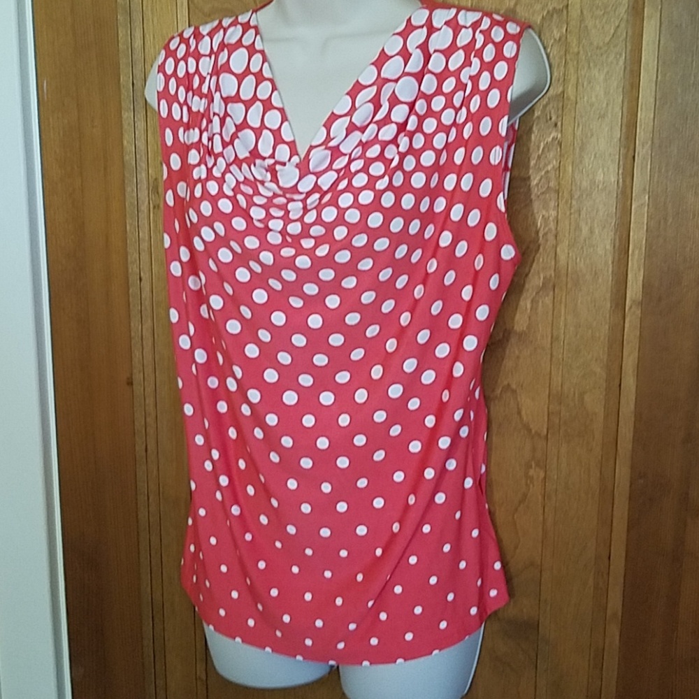 Jennie & Marlis polka dot tank top, M
